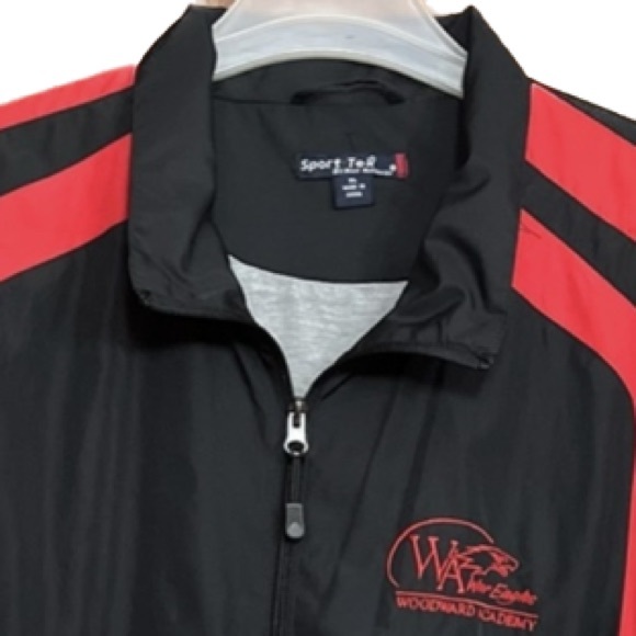 💥Woodward Academy War Eagles Jacket Unisex Sport-Tek Colorblock Windbreaker XL - Picture 3 of 9